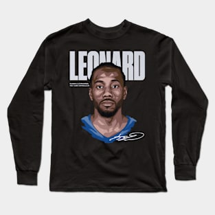 kawhi leonard game face Long Sleeve T-Shirt